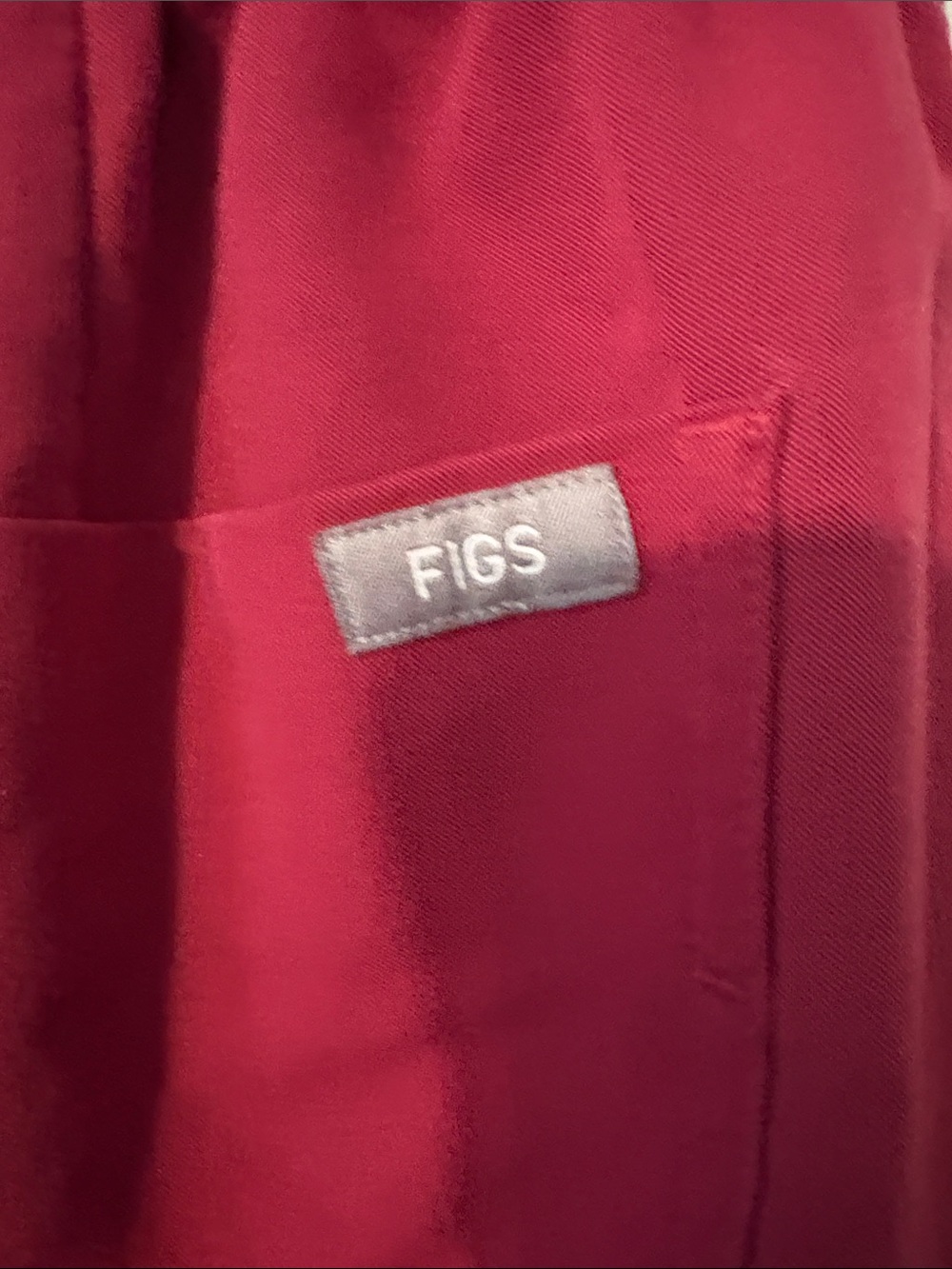Figs Drawstring Cargo Pants - Bright Raspberry - Picture 3 of 6